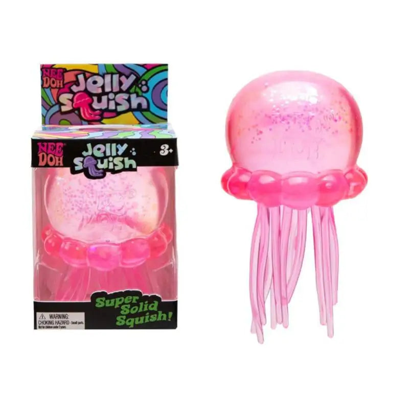Premium Schylling Needoh Jellyfish Squishy Tactile Squeeze Sensory Toy Stress Relief Calming Down Educational Sensory Gift Toy