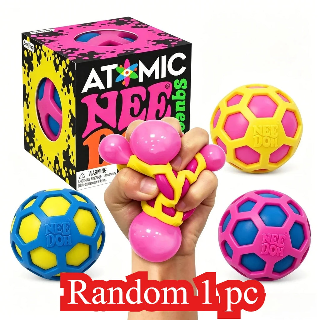 NEW Best Seller Needoh Atomic Stress Relief Ball Squishies Toy Blind Box Adult Party Gift Tool Stress Relief Toy Fidget Toys