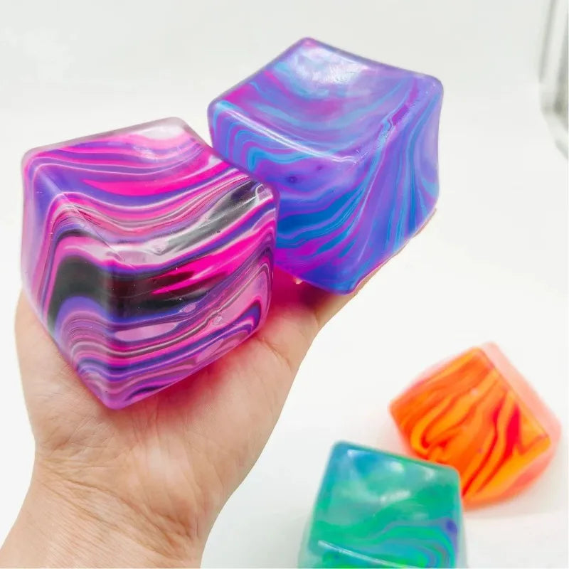 NEW HOT Needoh Soft and Glutinous Sensory Stress-relief Toy Cube Filled with Gel Stretchable Ball Soft Ice blindbox Slow Rebound