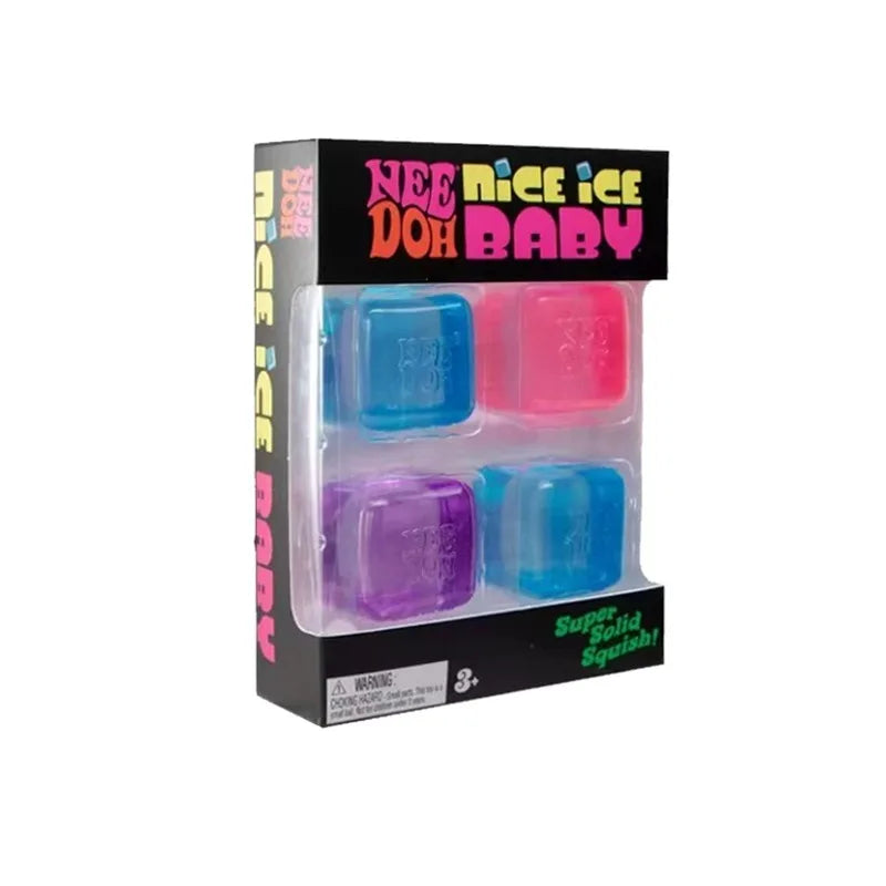 Needoh Mini Nice Ice & Cool Cats Multi-Color Toy Squishy Soft Calming Stress Relief for Party Favors Desk Decor Kids Adults Gift