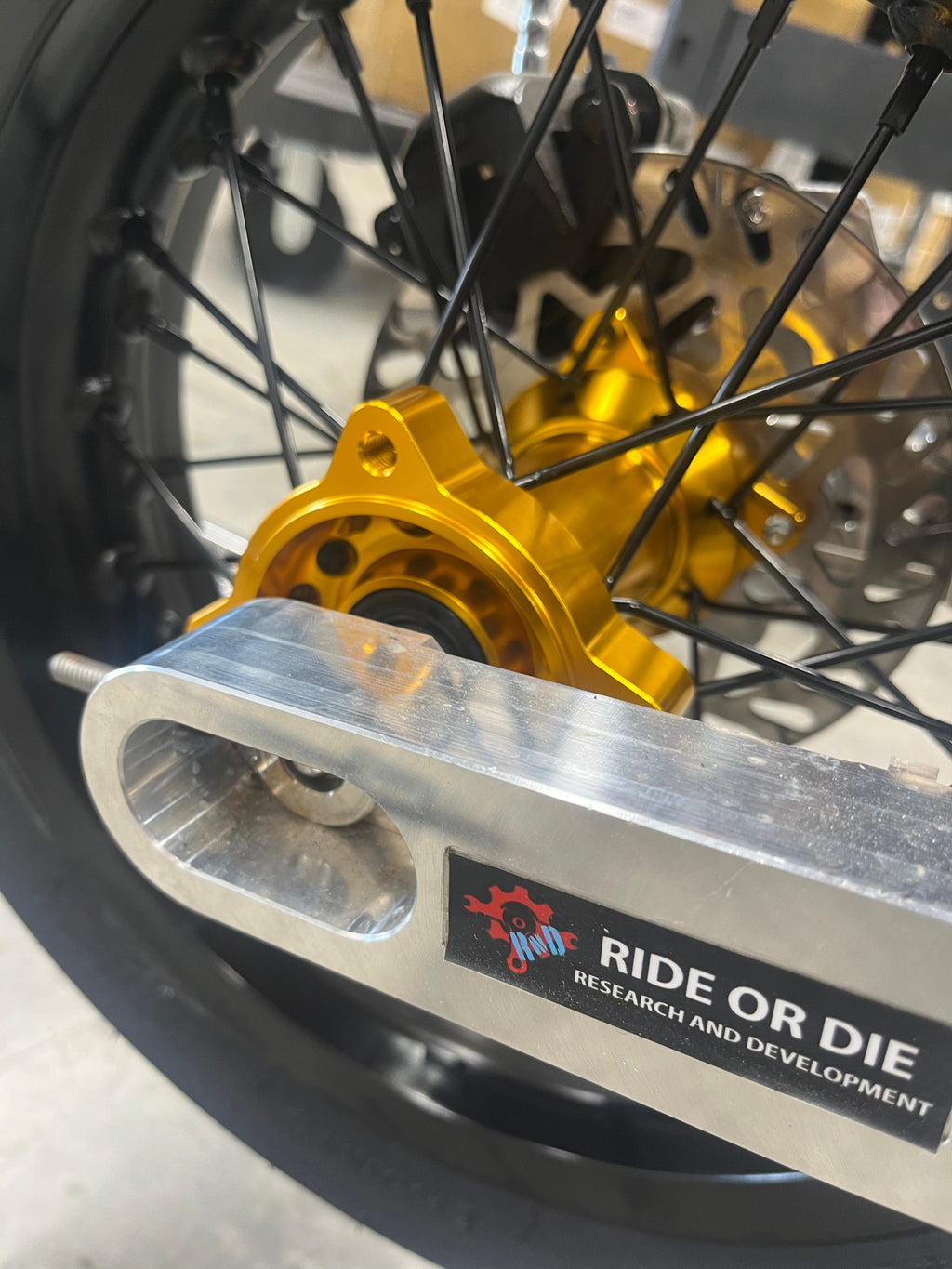 Razor MX or SX 12" Rear Supermoto Wheel Kit with CNC Aluminum Hub
