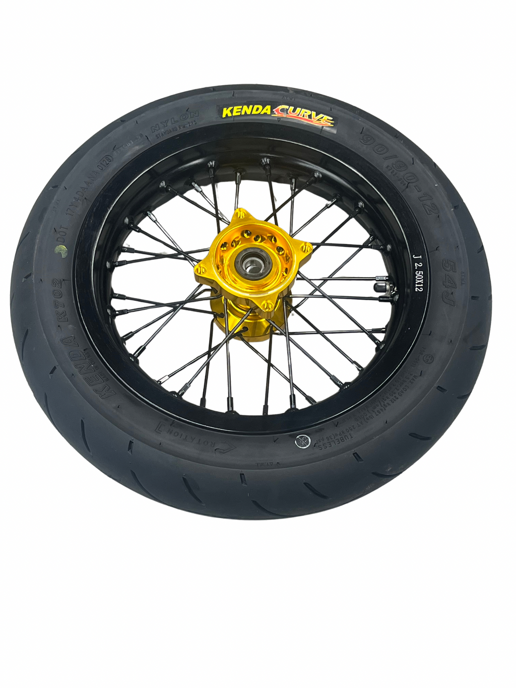 Razor MX or SX 12" Front Supermoto Wheel Kit with CNC Aluminum Hub