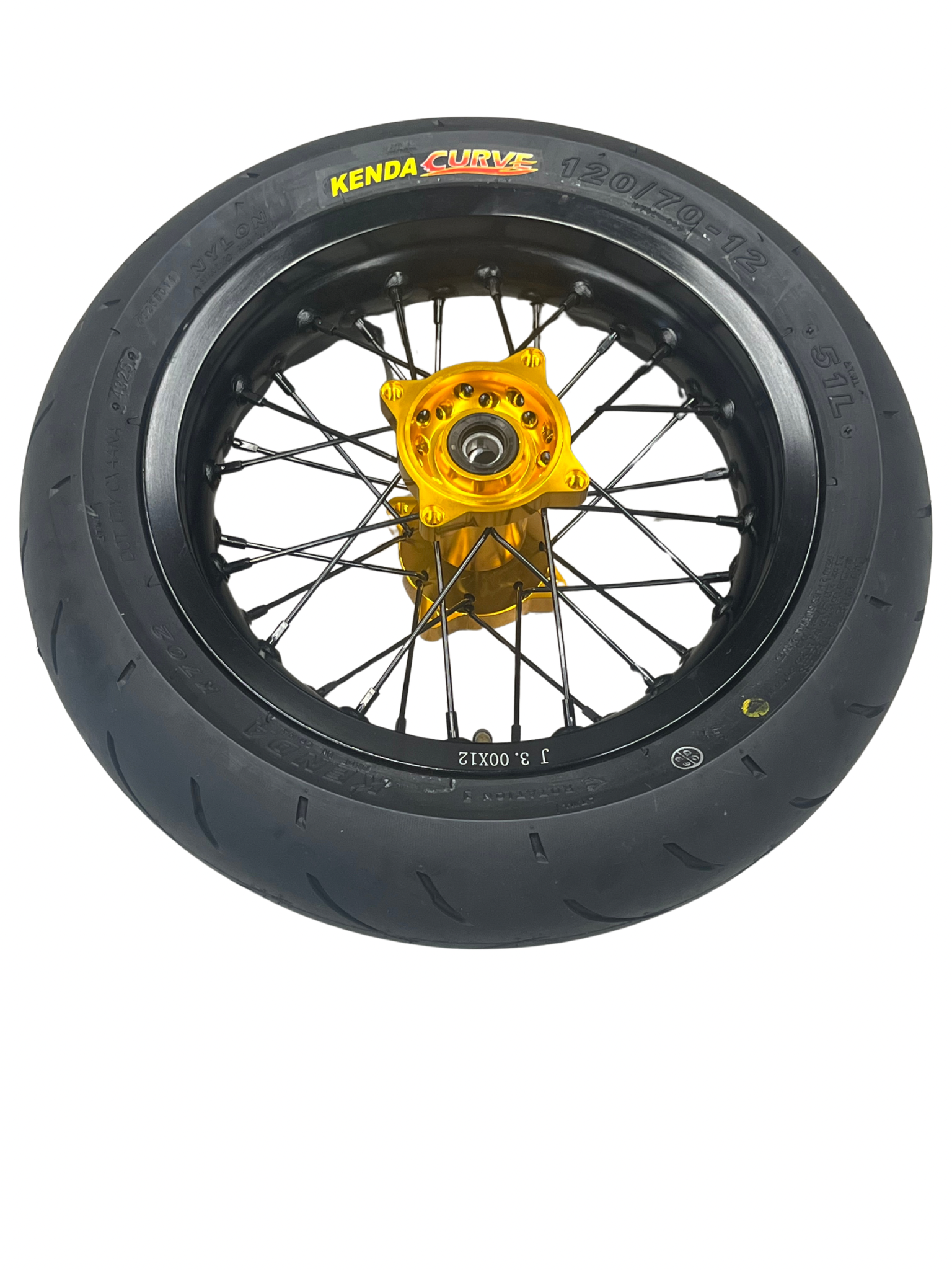 Razor MX or SX 12" Rear Supermoto Wheel Kit with CNC Aluminum Hub