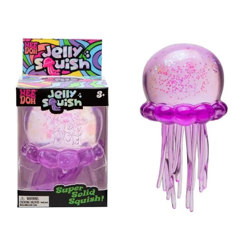 Premium Schylling Needoh Jellyfish Squishy Tactile Squeeze Sensory Toy Stress Relief Calming Down Educational Sensory Gift Toy