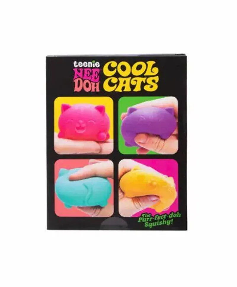 Needoh Mini Nice Ice & Cool Cats Multi-Color Toy Squishy Soft Calming Stress Relief for Party Favors Desk Decor Kids Adults Gift